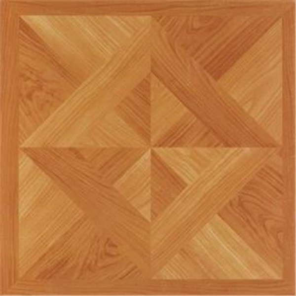 Powerplay Achim Importing Co.; Inc.  NEXUS Classic Light Oak Diamond Parquet 12 Inch x 12 Inch Self Adhesive Vinyl Floor Tile #202 PO31975